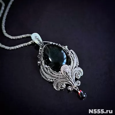 Кулон подвеска колье Морион